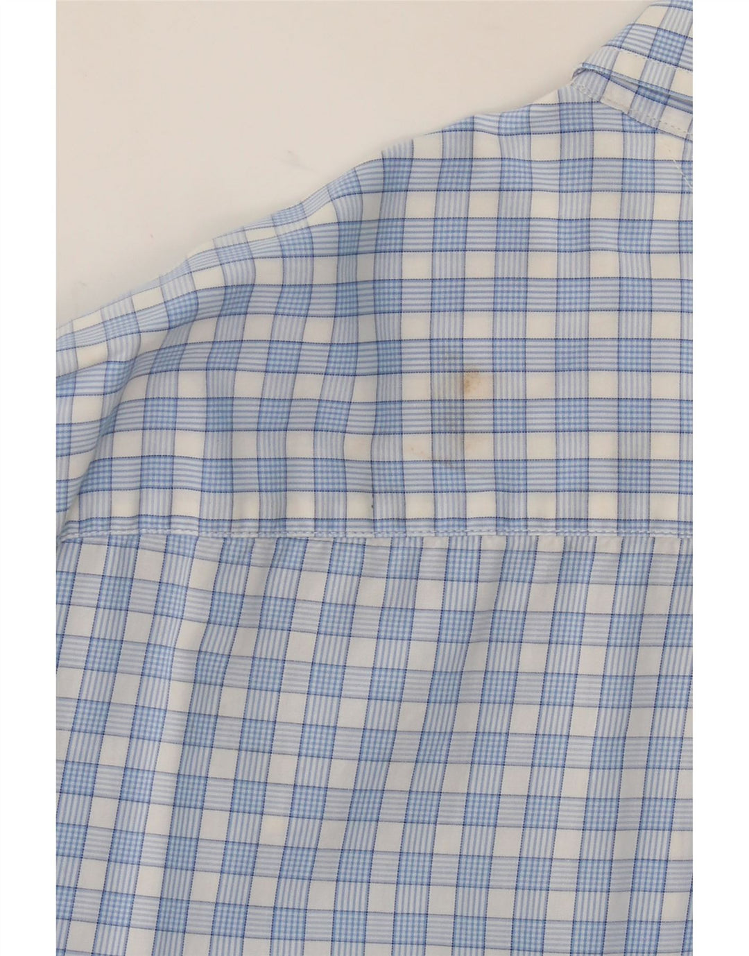 TOMMY HILFIGER Mens Shirt Large Blue Check Cotton Vintage Tommy Hilfiger and Second-Hand Tommy Hilfiger from Messina Hembry 