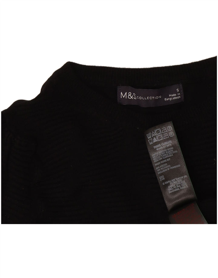 Marks & Spencer Dame sweater med rund hals DK 10 Small Black Classic