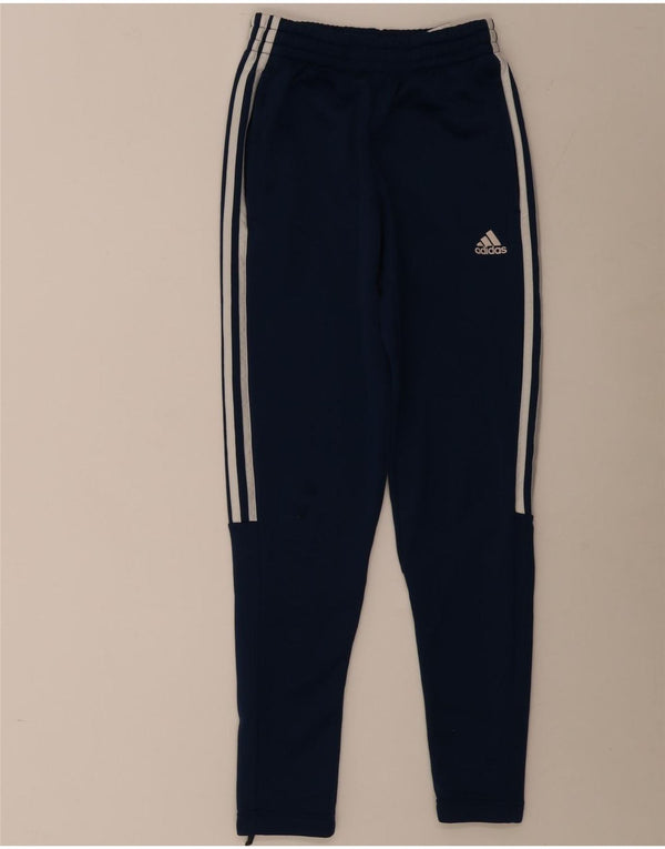 Adidas Mens Tracksuit Trousers XS Navy Blue Polyester