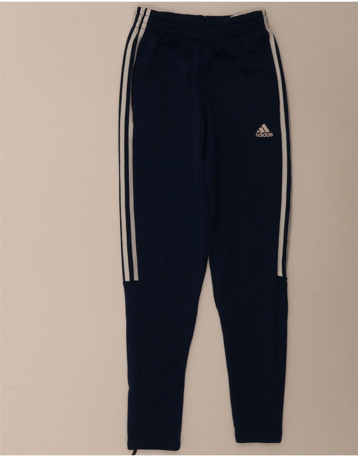 Adidas Mens Tracksuit Trousers XS Navy Blue Polyester