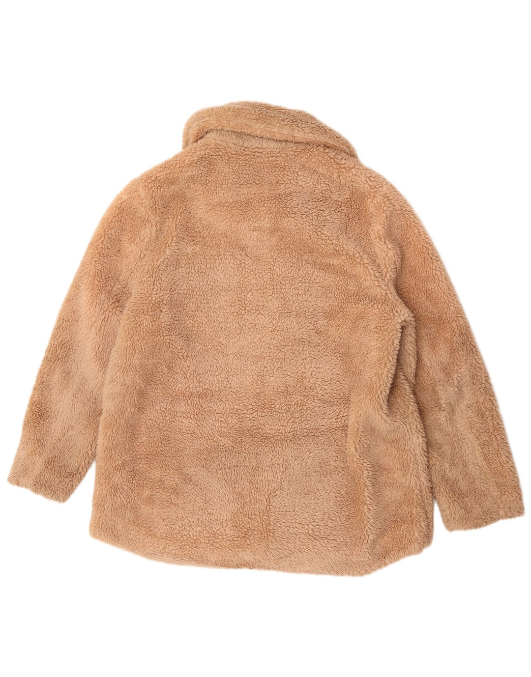 Marks & Spencer Chaqueta polar con osito de peluche para mujer UK 44 Grande Poliéster beige