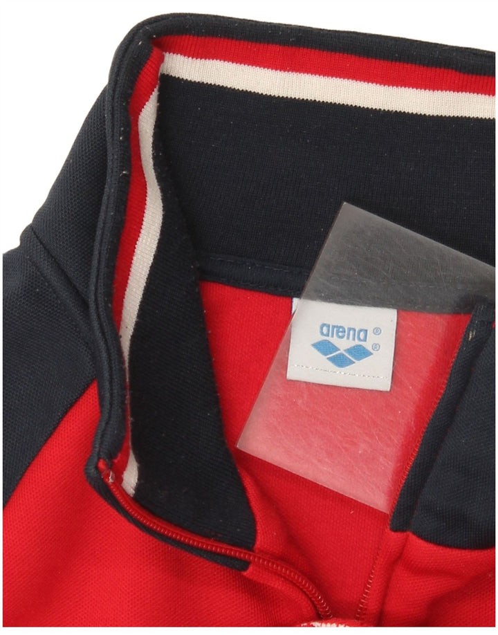 Arena Herre grafisk træningsdragt Topjakke Medium Rød Colourblock Polyester