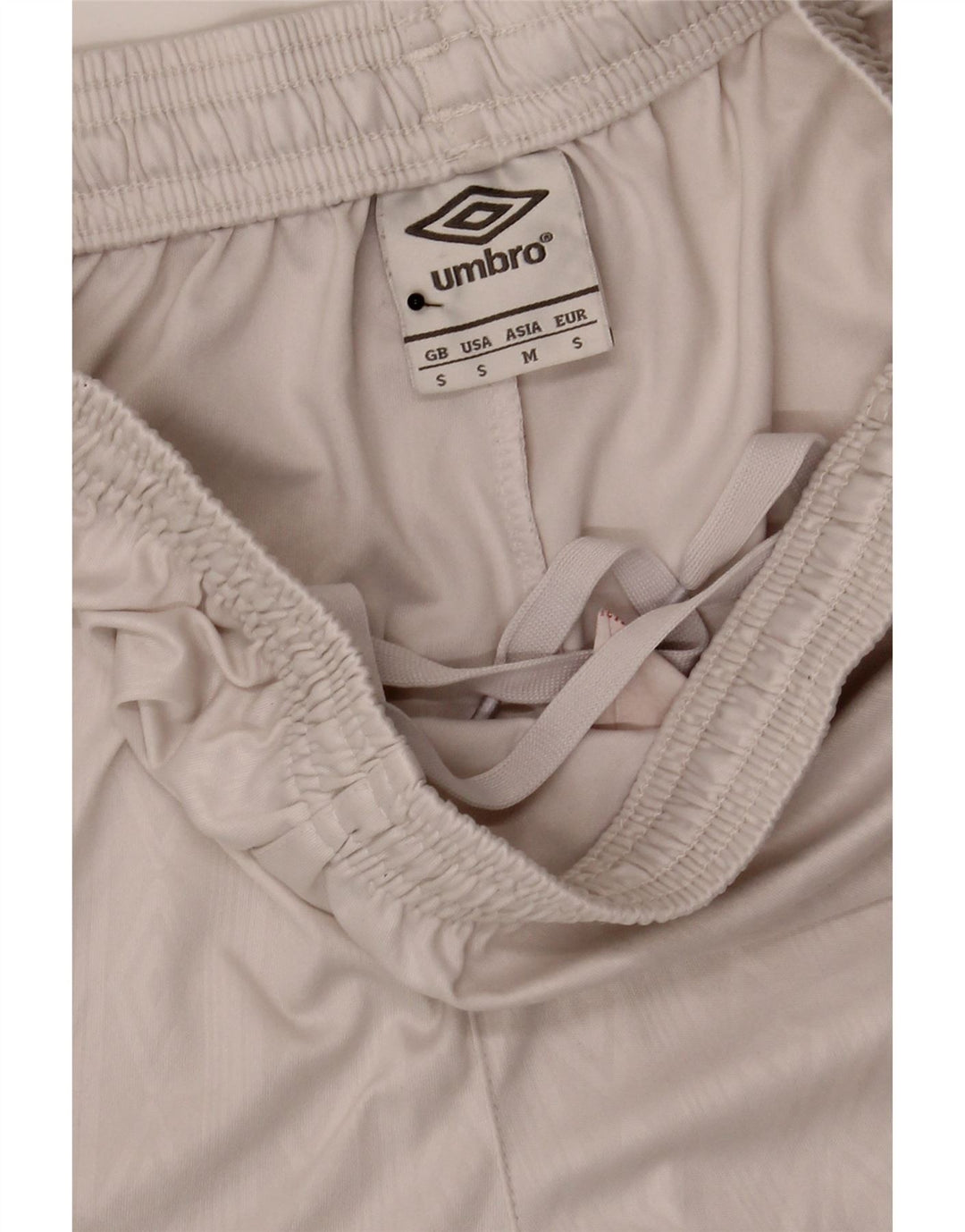 Umbro Mens Sport Shorts Small  White Polyester