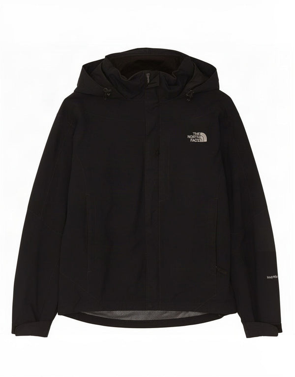 The North Face Mens Hooded Rain Jacket UK 38 Medium Black Nylon