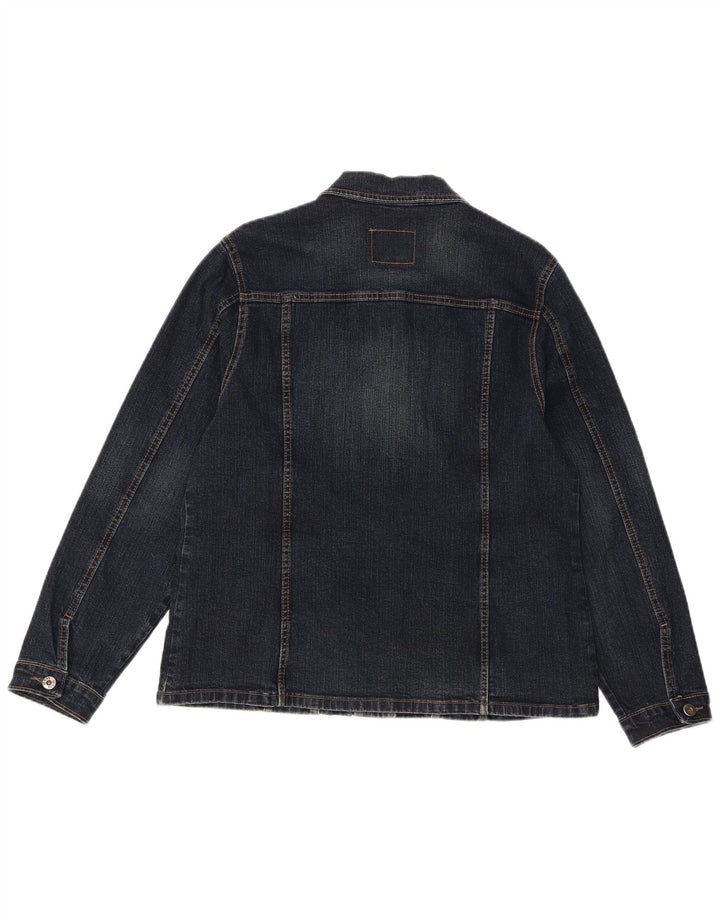 VINTAGE Dame denimjakke UK 20 2XL Navy Blue