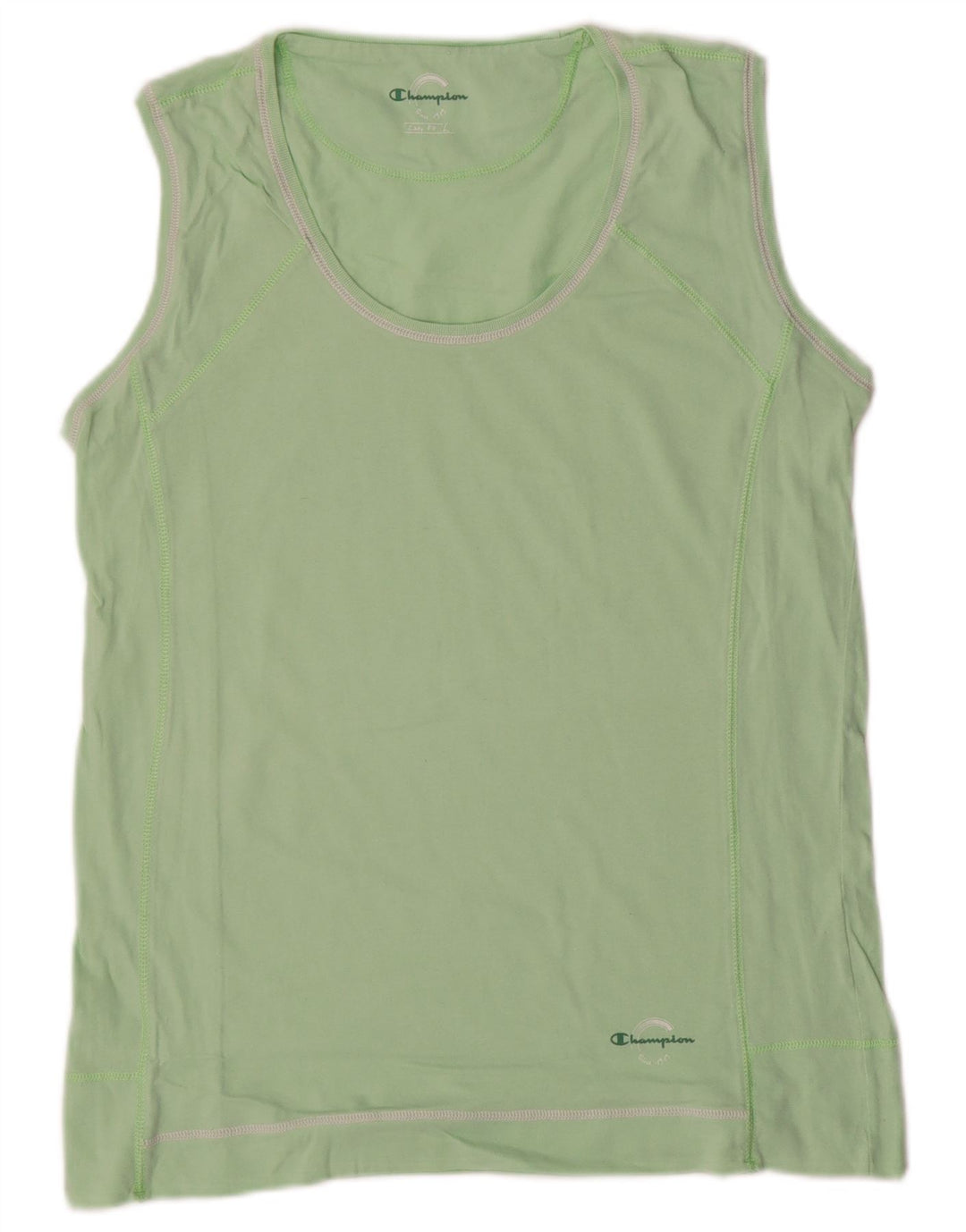 CHAMPION Womens Easy Fit Vest Top UK 14 Large Green