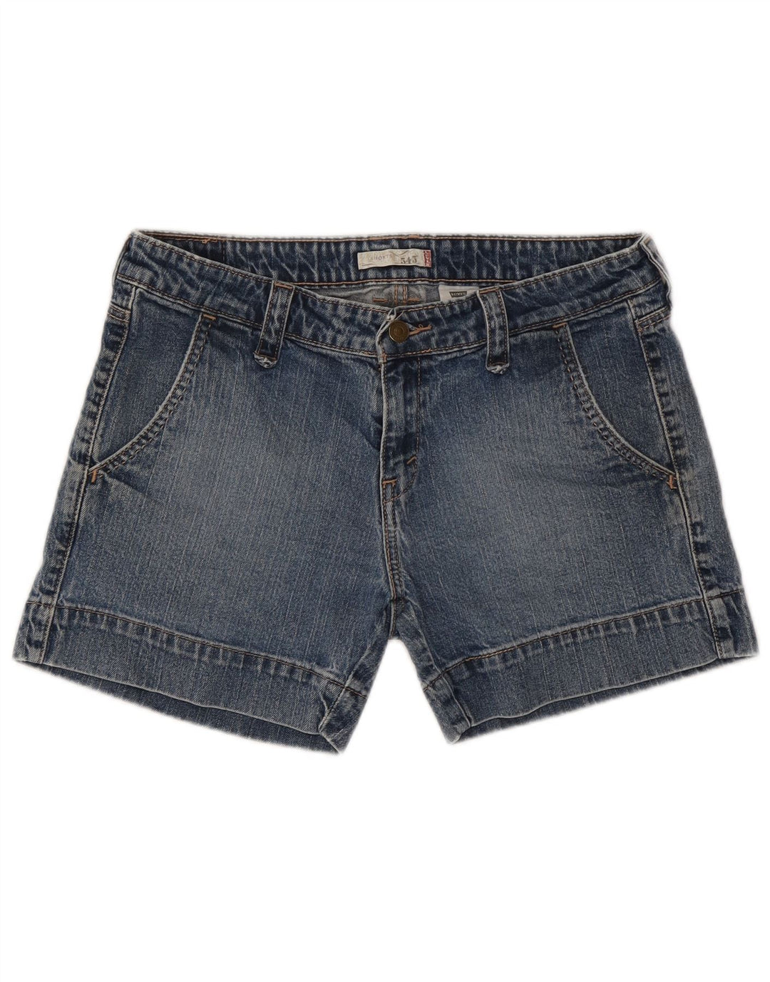 LEVI'S Womens 545 denimshorts US 10 Large W32 Blue Cotton