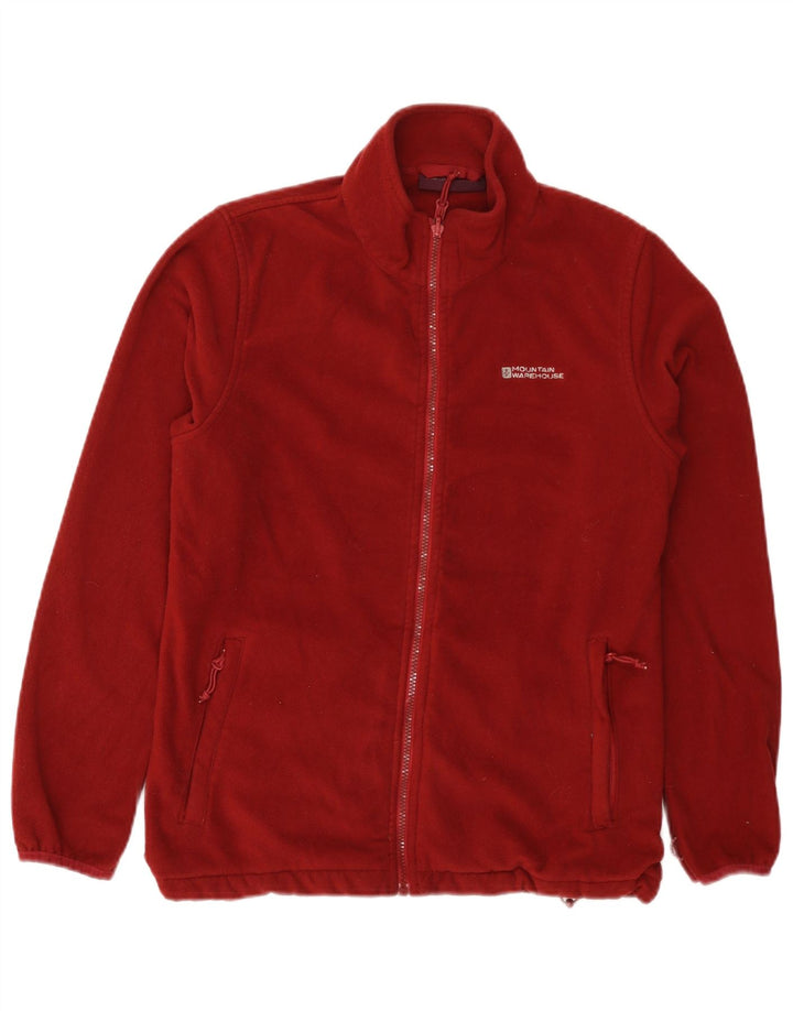 Mountain Warehouse Womens Fleece Jacket UK 14 Large Burgundy Polyester