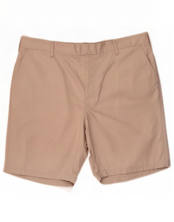 Marks & Spencer Męskie spodenki chino Blue Harbor W42 2XL beżowa bawełna