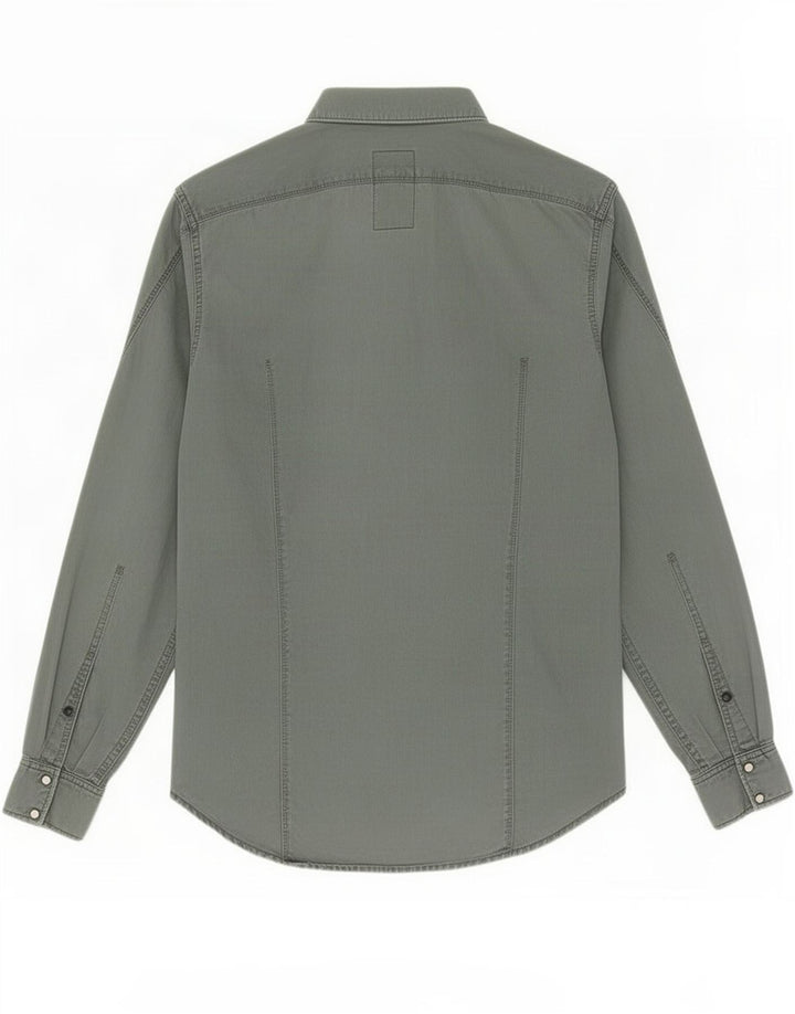 G-Star Mens Shirt Medium Green Cotton