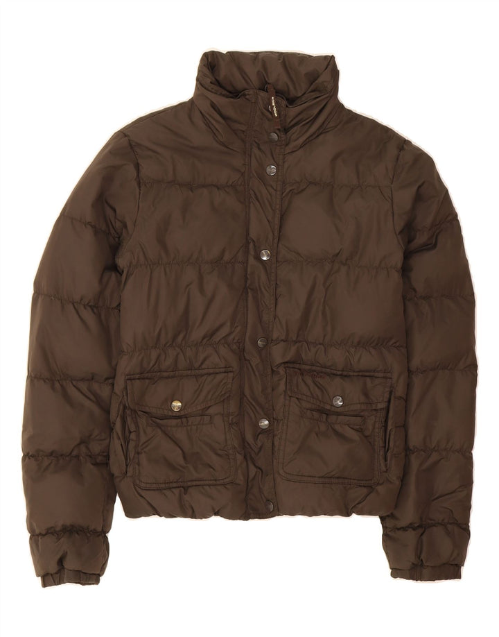 WOOLRICH Womens Padded Jacket UK 12 Medium Brown Vintage Woolrich and Second-Hand Woolrich from Messina Hembry 