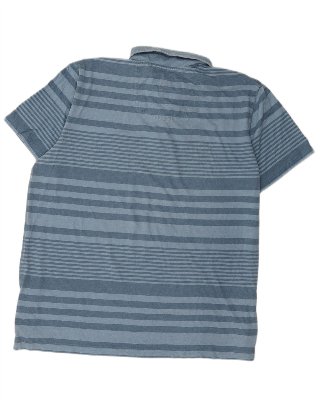 Fat Face Mens Polo Shirt 2XL Blue Striped Cotton