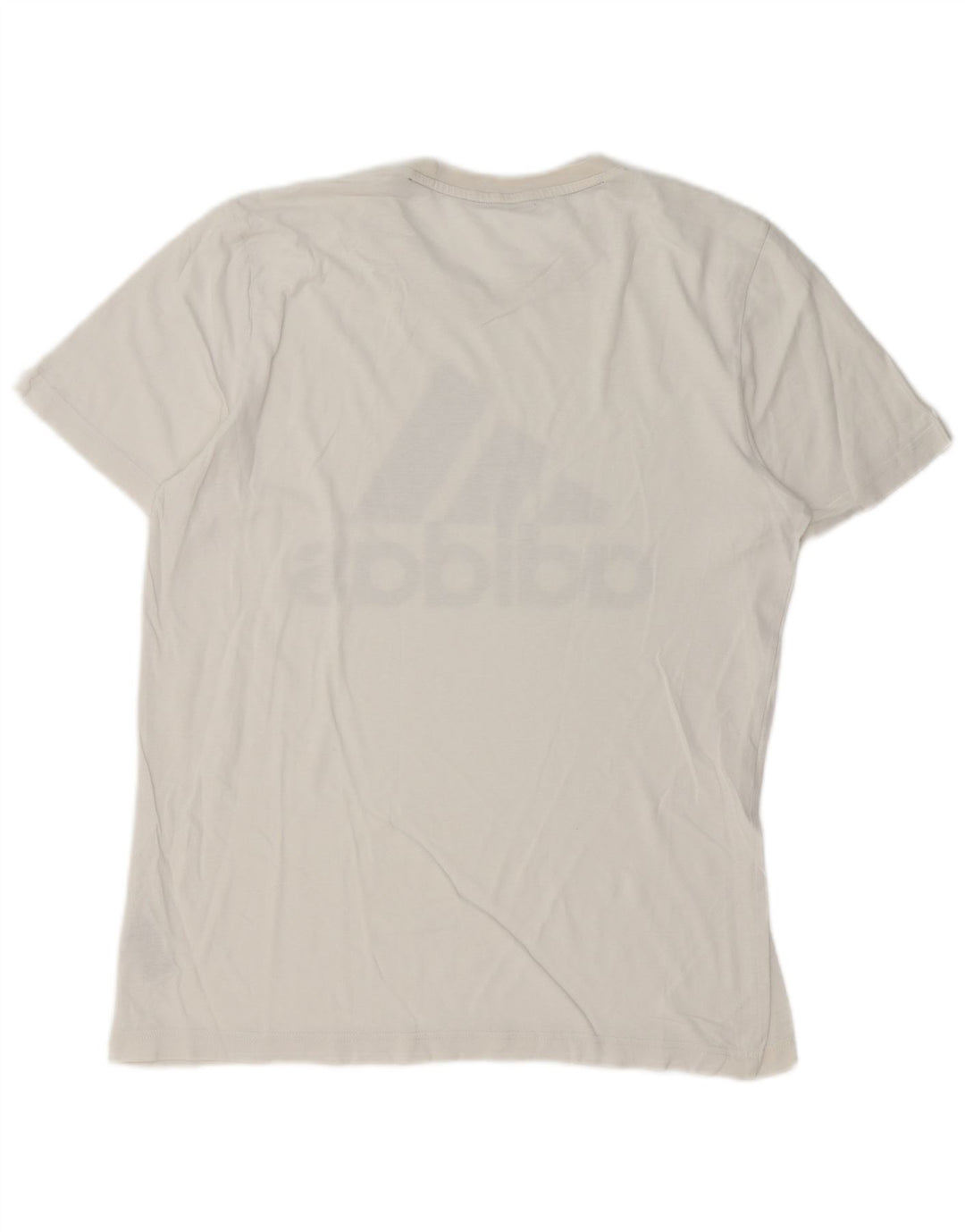 Adidas Mens Graphic T-Shirt Top Medium White