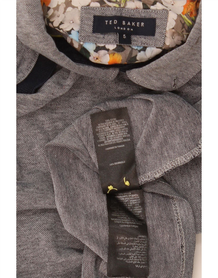 TED BAKER Poloshirt til mænd str. 5 XL Grå bomuld