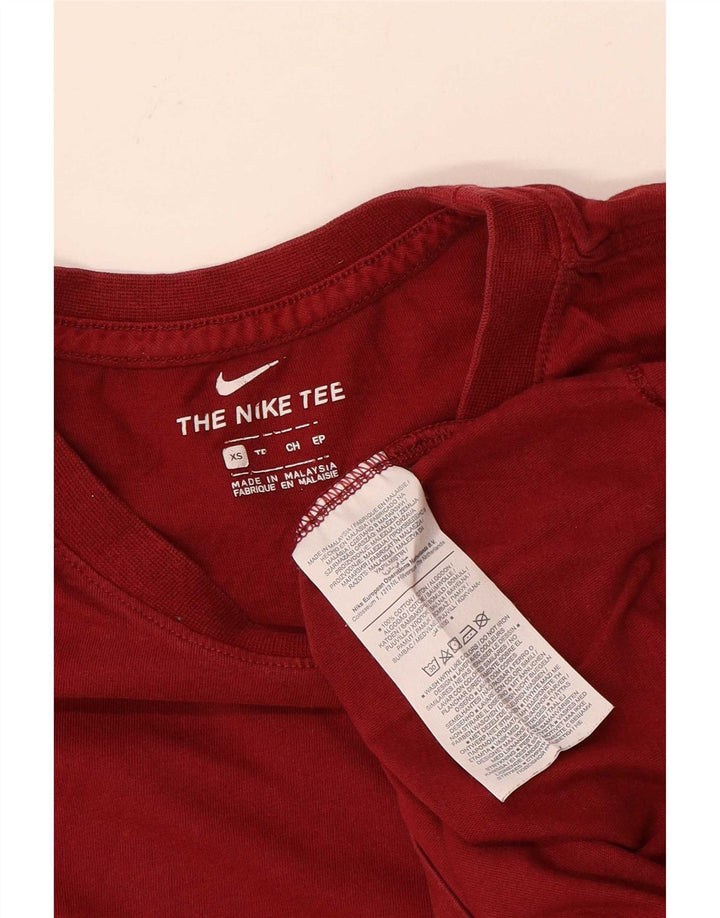 Nike Mens T-Shirt Top XS Red Cotton