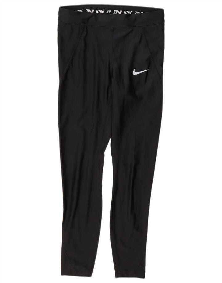 Nike Womens Dri Fit Leggings UK 10 Small Black