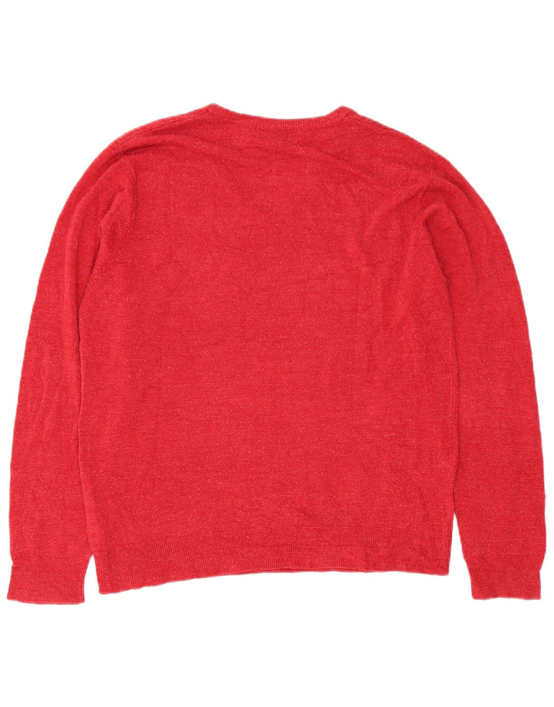 Marks & Spencer Herre V-hals sweater Stor rød akryl