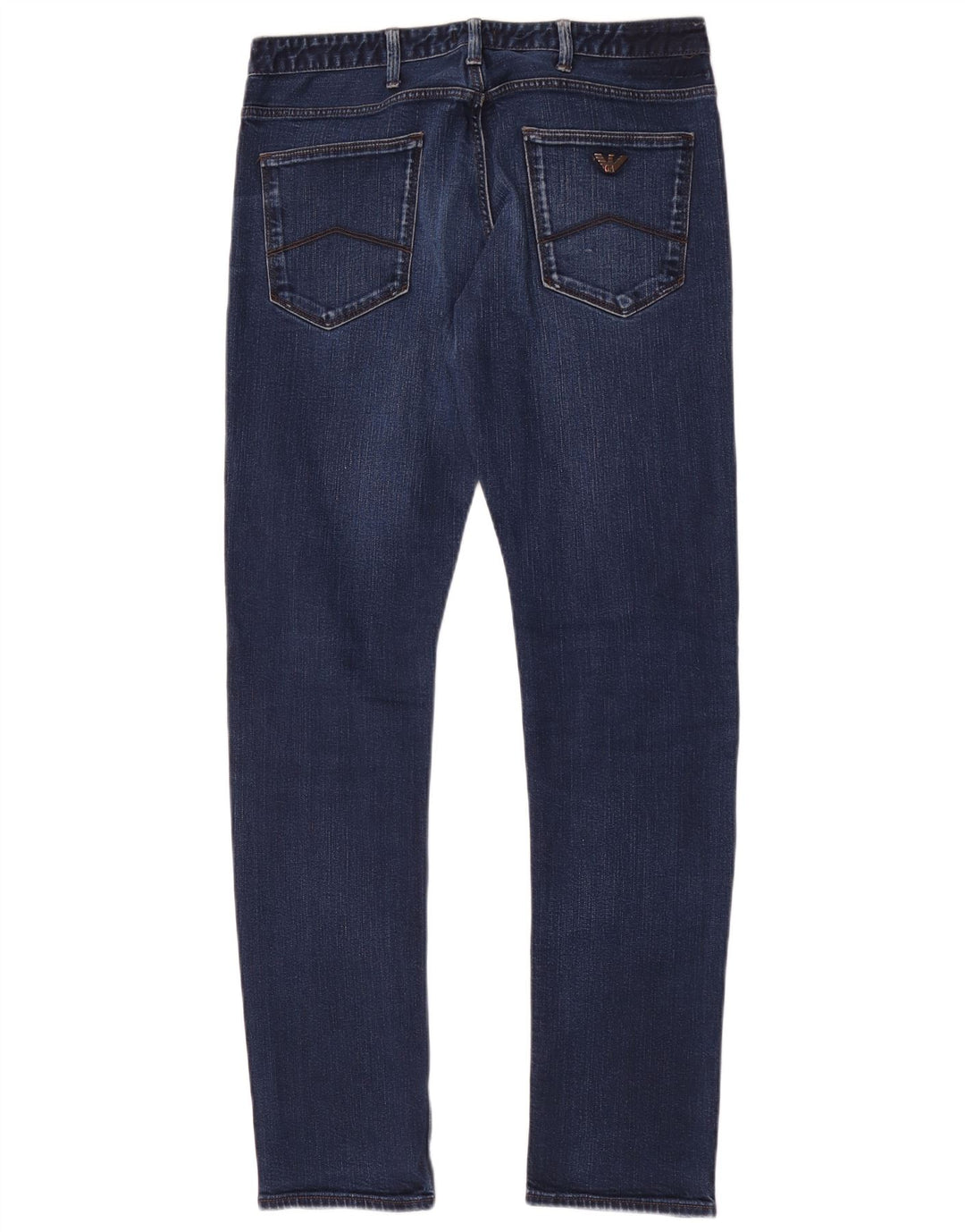 Armani Mens Slim Jeans W32 L32 Navy Blue Cotton