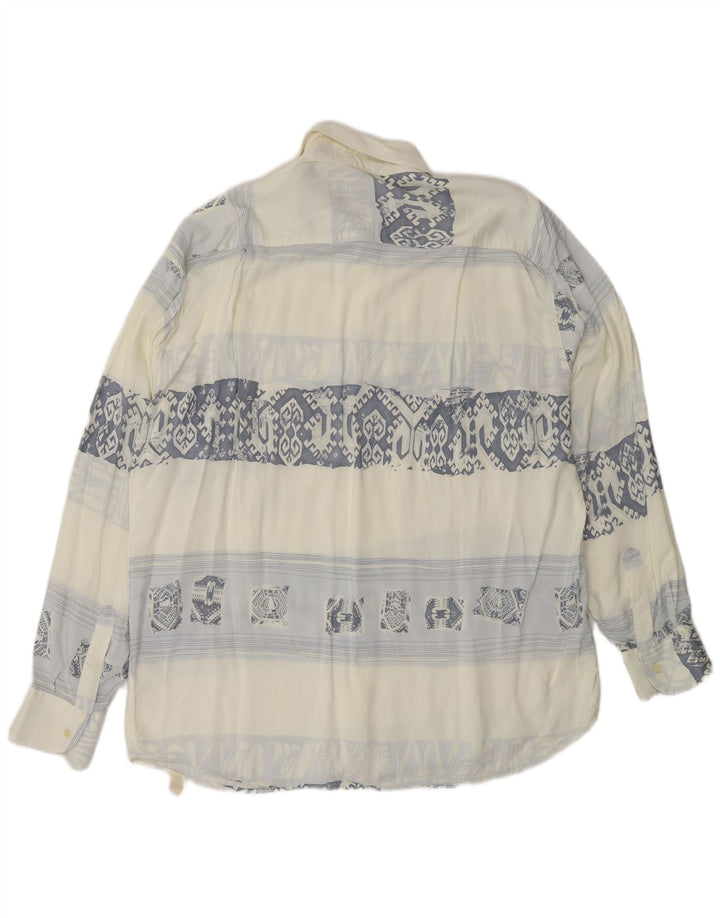 Camicia Fitzroy Uomo XL Blu Paisley Viscosa