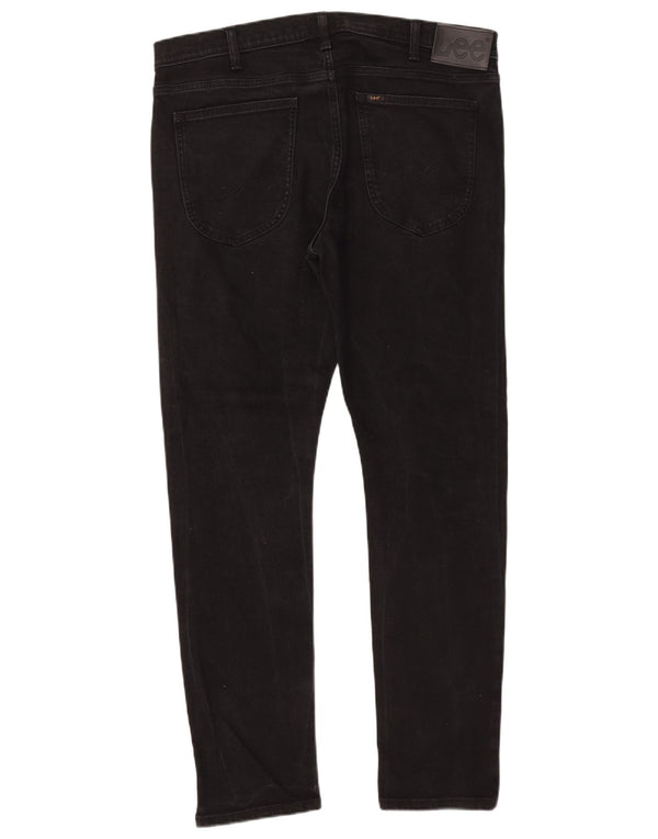 Lee Mens Luke Tapered Slim Jeans W36 L32 Μαύρο βαμβακερό