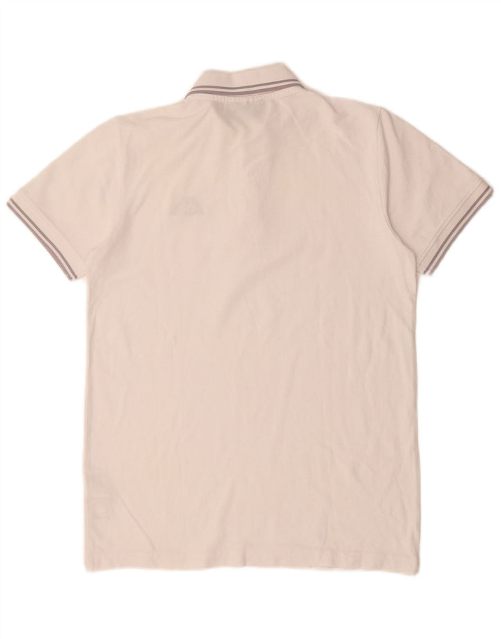 KAPPA Mens Polo Shirt Medium White Cotton