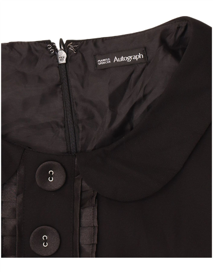 Marks & Spencer Robe droite autographe pour femme UK 14 Noir moyen