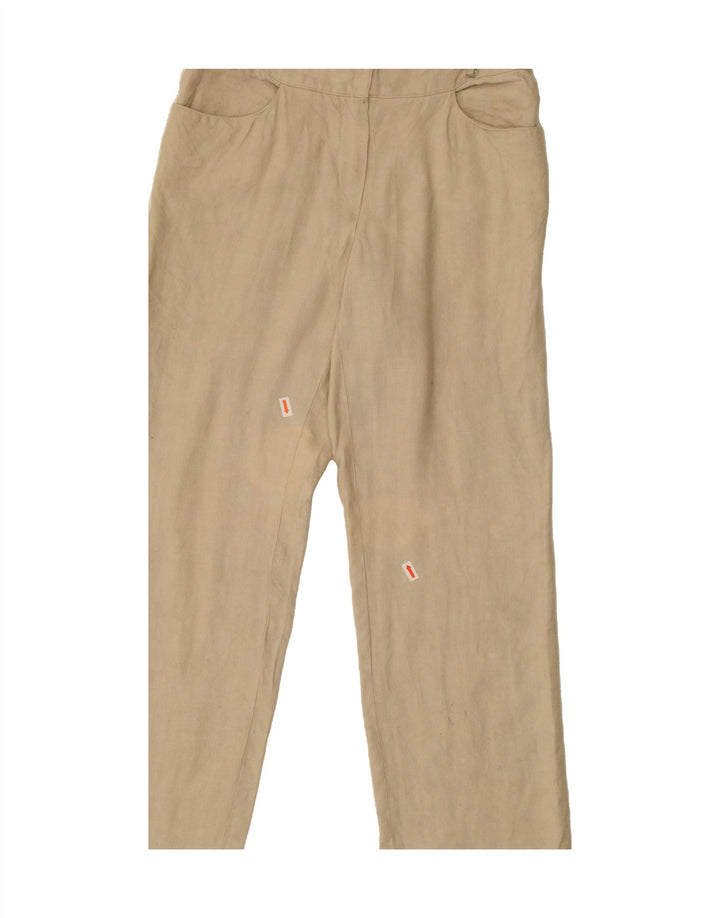 ARMANI COLLEZIONI Womens 1 Button 2 Piece Set IT 44 Medium W28 L29 Beige Vintage Armani Collezioni and Second-Hand Armani Collezioni from Messina Hembry 