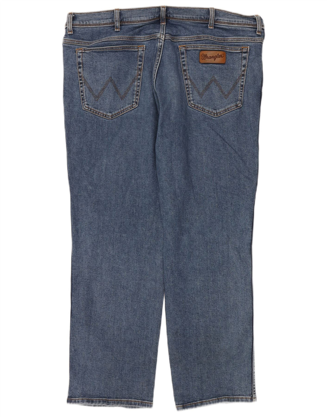 Wrangler Mens Texas Straight Jeans W44 L30 Blue Cotton