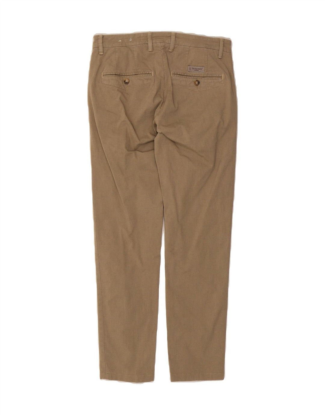JECKERSON Mens Slim Chino Trousers W31 L29 Khaki Cotton Vintage Jeckerson and Second-Hand Jeckerson from Messina Hembry 
