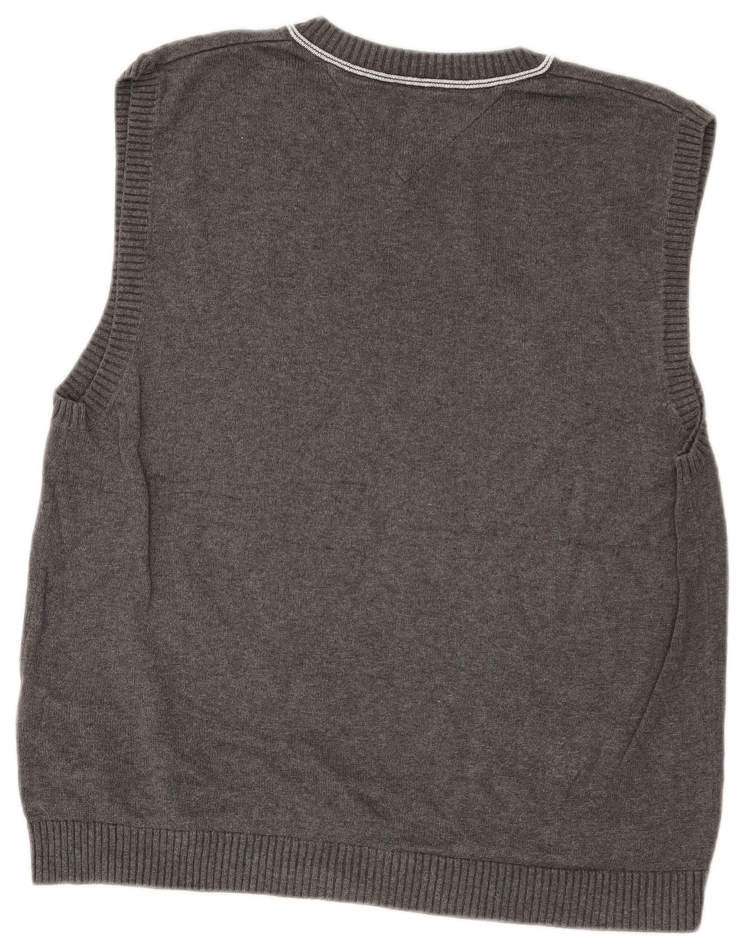 Tommy Hilfiger Mens Vest Tank Top Large Grey Cotton