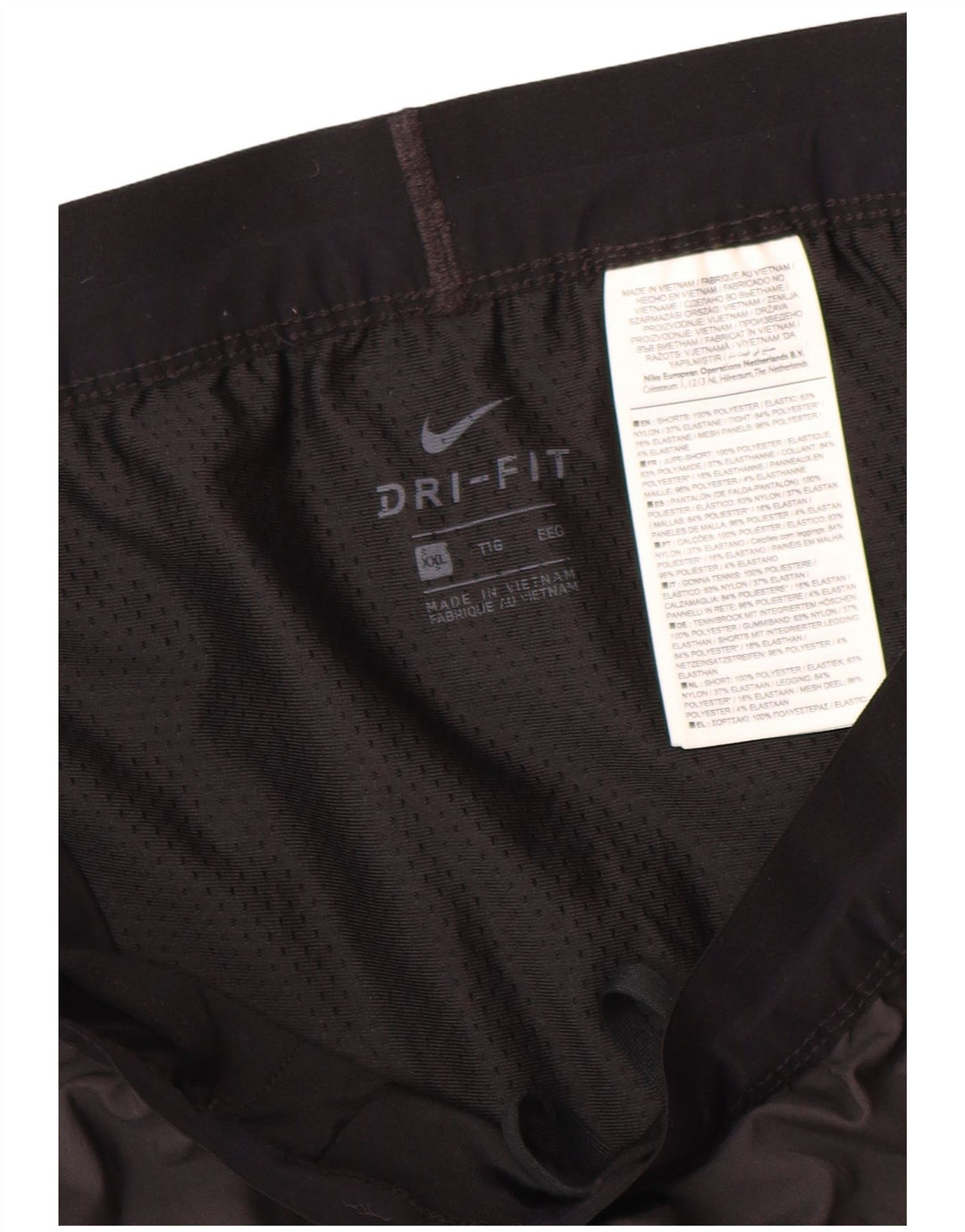 Nike Dame Dri Fit sportsshorts UK 20 2XL Grå Polyester