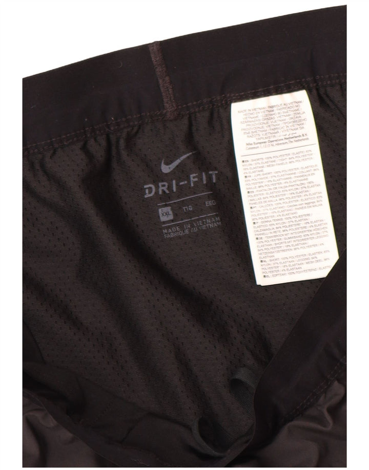 Nike Dame Dri Fit sportsshorts UK 20 2XL Grå Polyester