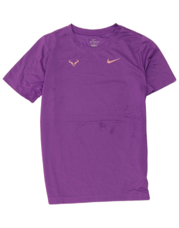 T-shirt Nike Rafa da ragazzo per ragazzi 13-14 anni XL poliestere maculato viola