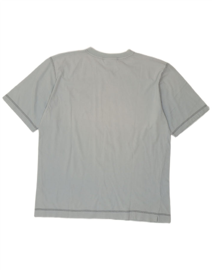 Asics Mens T-Shirt Top 2XL Blue Cotton