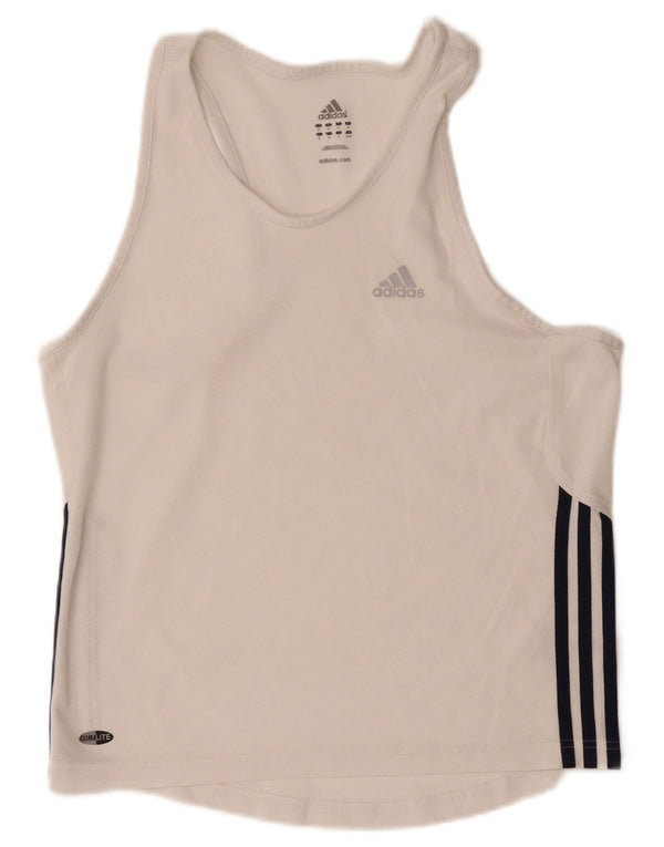 Adidas Mens Climalite Vest Top Medium White Polyester
