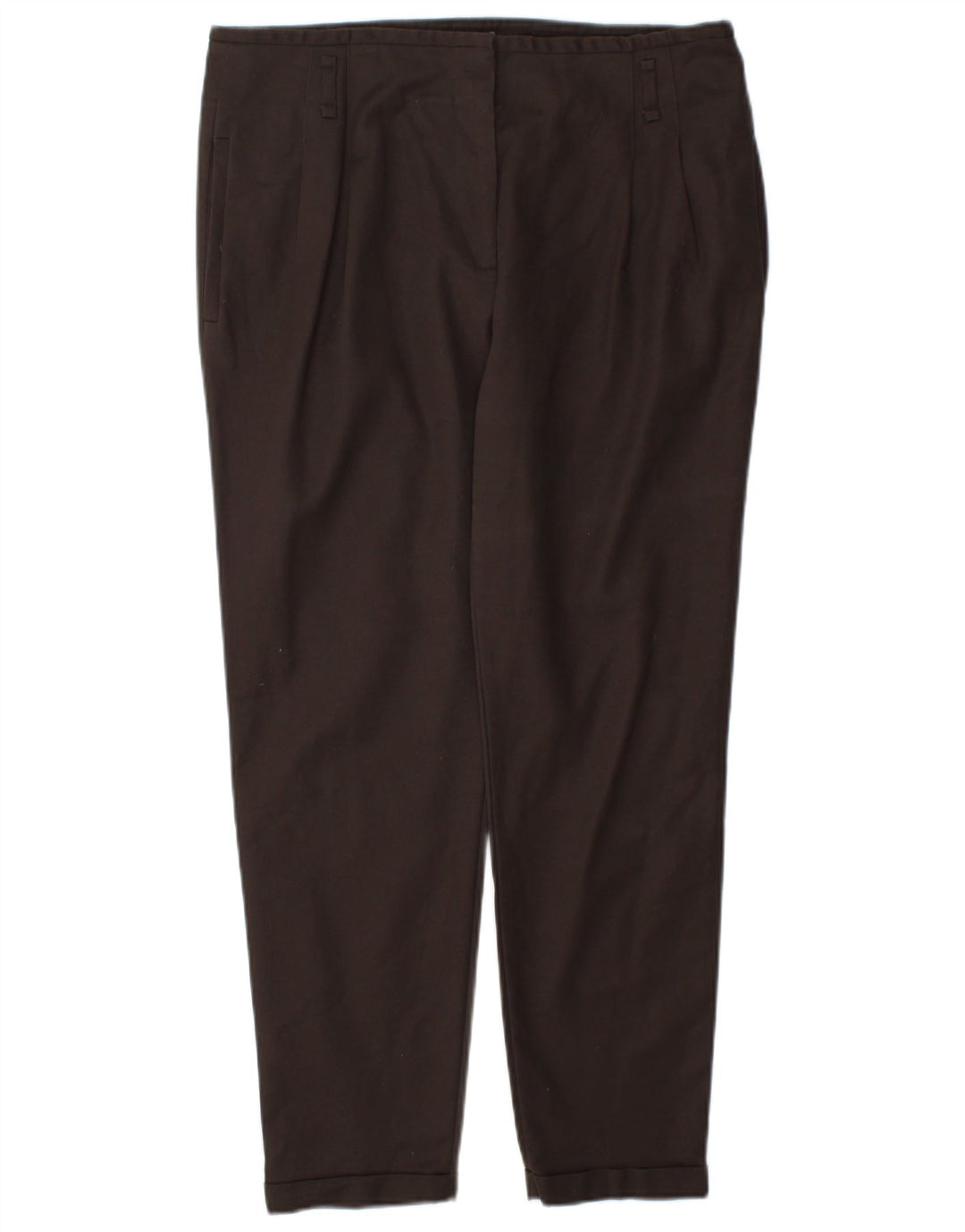 Zara Womens Pegged Chino Trousers Large W34 L27 Brown