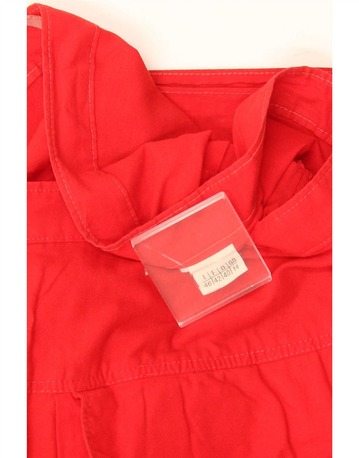 Vintage Damen Cargorock UK 14 Medium W28 Rot