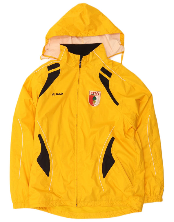 Jako Giacca antipioggia da uomo con cappuccio grafico UK 38 Medium Yellow Colourblock