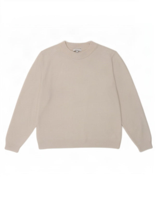 Topshop Dame Jumper Sweater UK 10 Small White Viscose