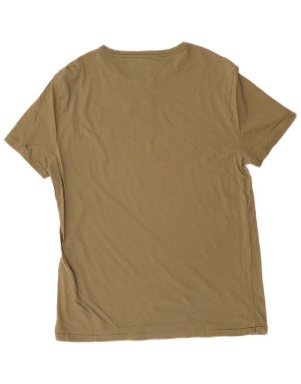 Polo Ralph Lauren Herre Custom Slim Fit T-shirt Top Stor Khaki Bomuld
