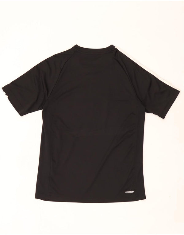 Adidas Herren Aeroready Graphic T-Shirt Top Small Schwarz Polyester
