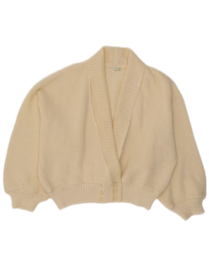 Pulover cardigan supradimensionat pentru femei Creation IT 40 mic acrilic alb murdar