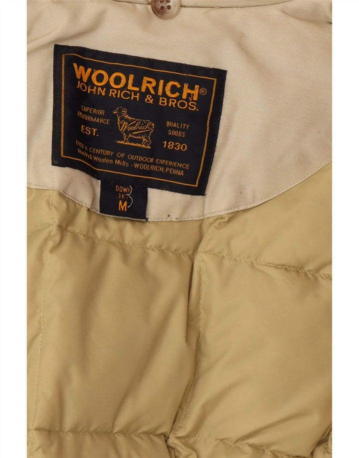 Woolrich Womens Padded Jacket UK 38 Medium Beige