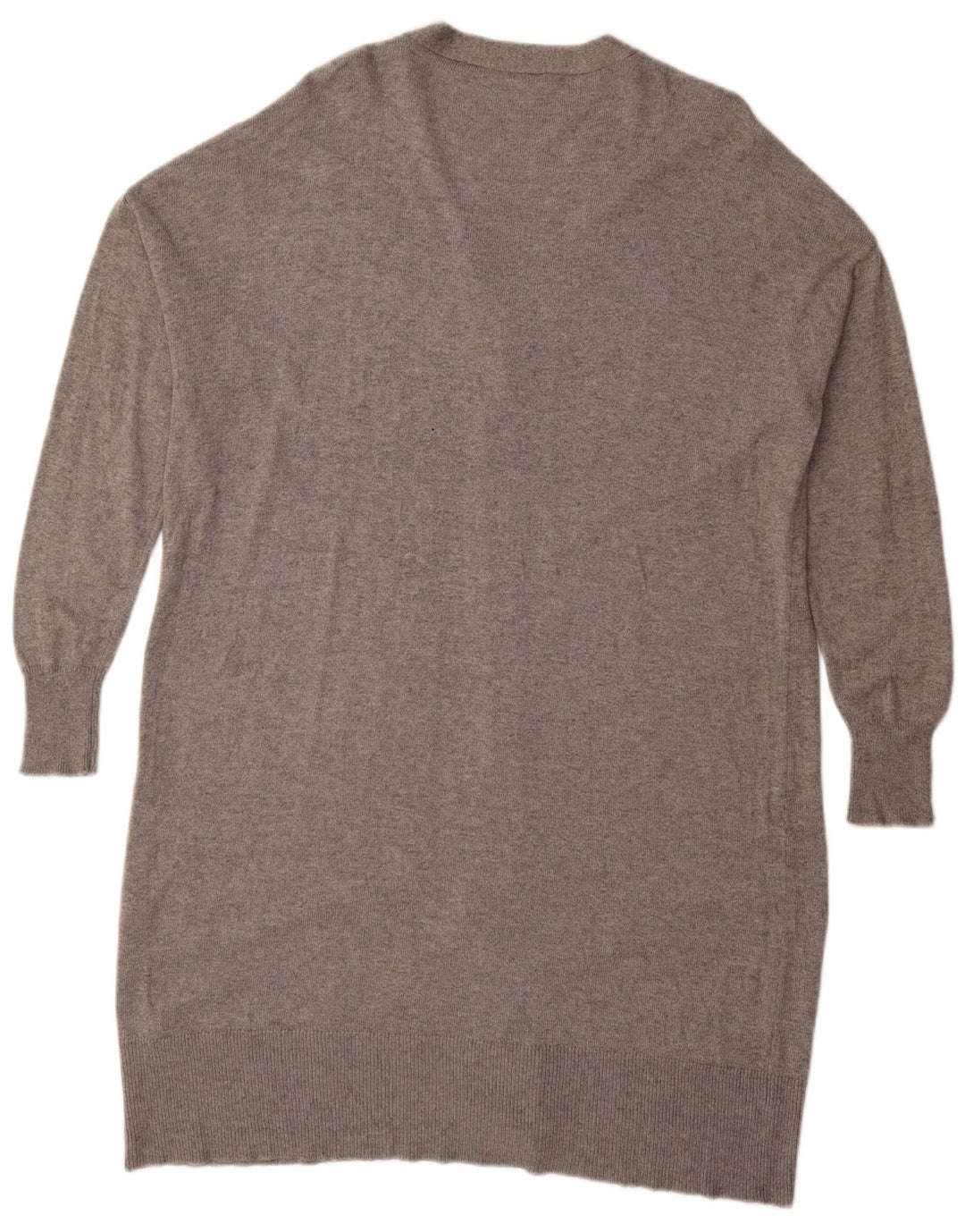Maglione cardigan oversize lungo da donna Zara UK 14 Grigio medio chiazzato
