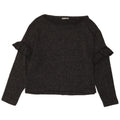 Top Zara da donna a maniche lunghe UK 12 grigio medio chiazzato