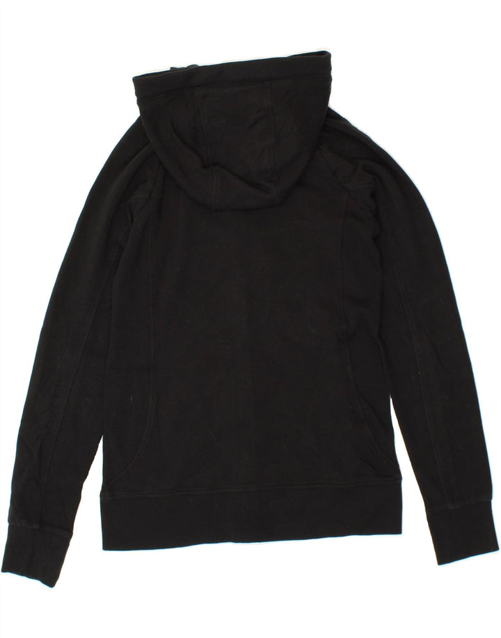 EDDIE BAUER Womens Zip Hoodie Sweater UK 6 XS Black Cotton Vintage Eddie Bauer and Second-Hand Eddie Bauer from Messina Hembry 