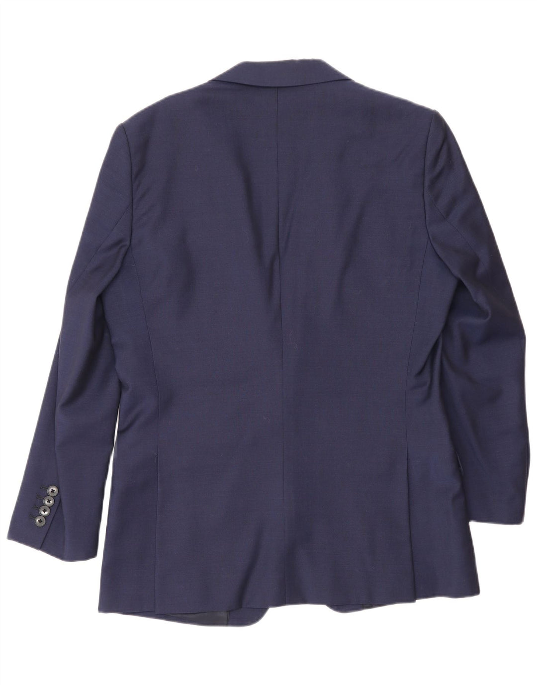Reiss Mens 1 Button Blazer Jacket UK 38 Medium Navy Blue Wool