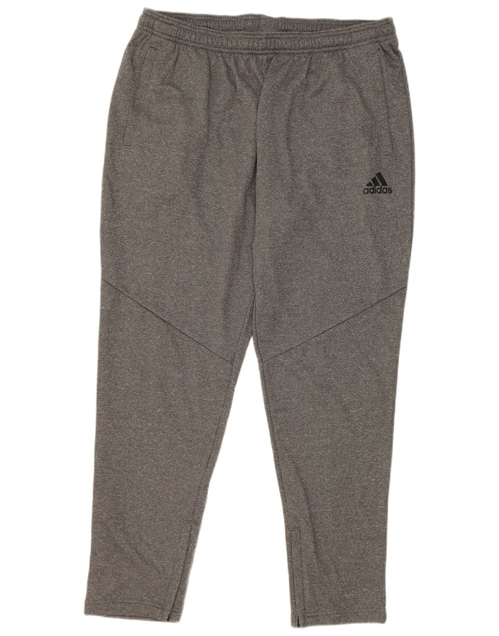 Adidas Træningsdragtsbukser til mænd XL Grå Flecked Polyester