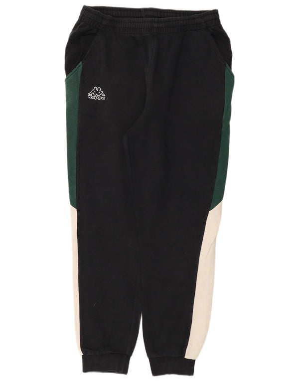 Kappa Pantalon de survêtement pour homme en coton color block noir moyen