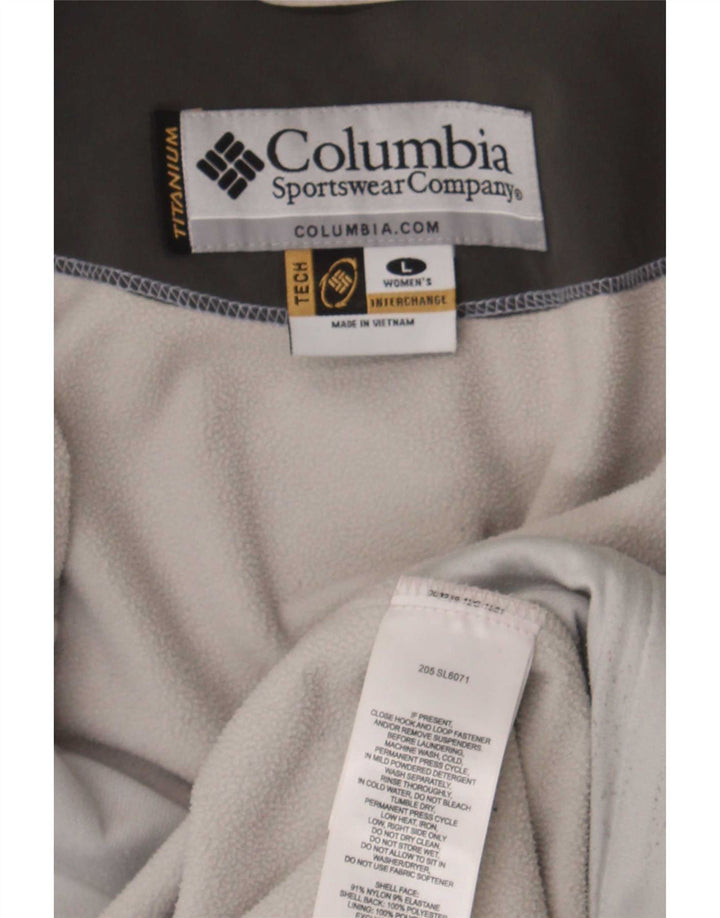 Columbia Veste coupe-vent Interchange pour femme UK 16 Large Bleu Colorblock